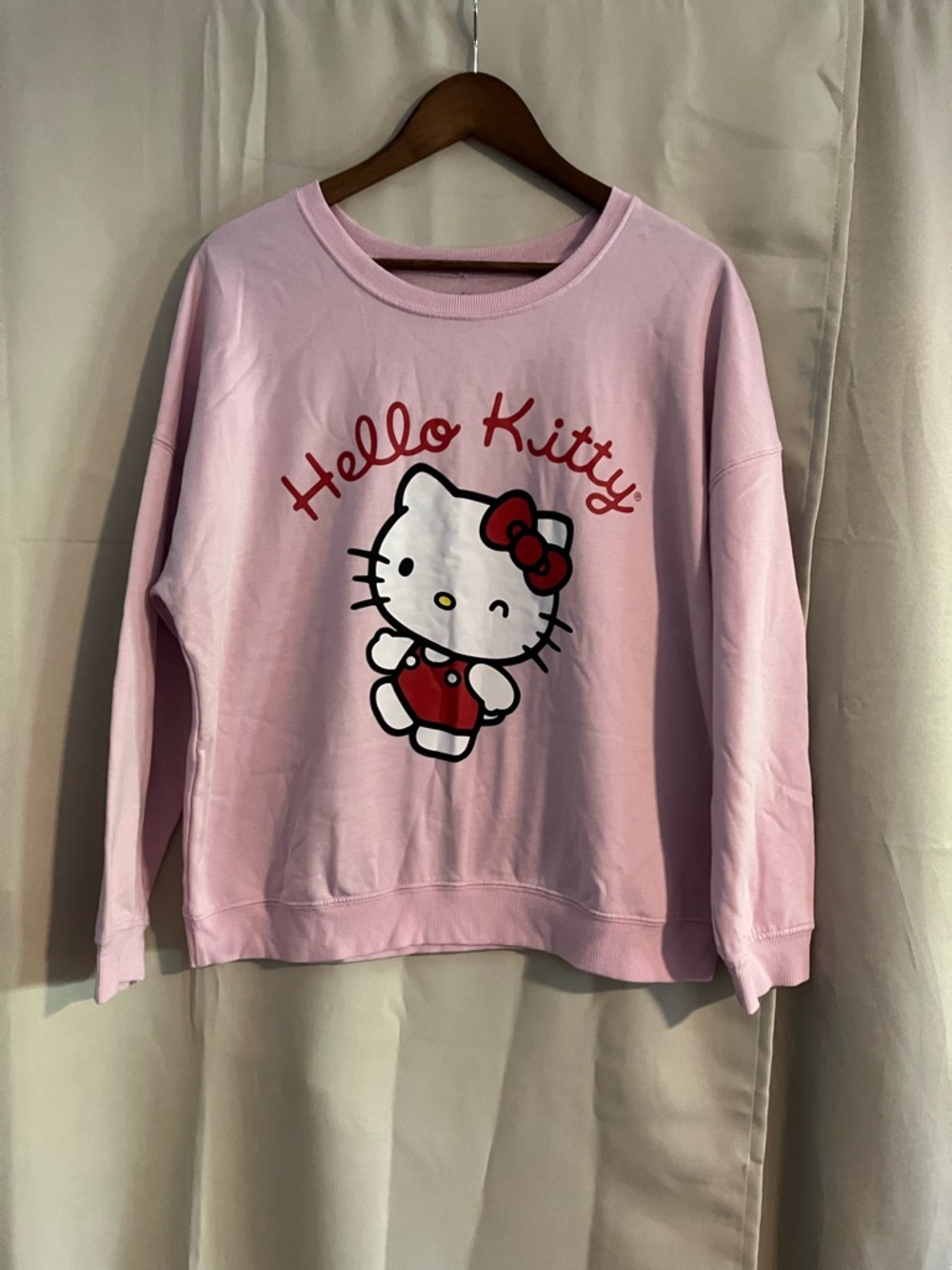 Sanrio Hello Kitty Pink Crewneck Graphic Sweater